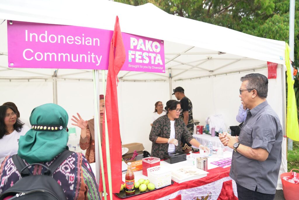 Indonesian food stall in Pako Festa 2022