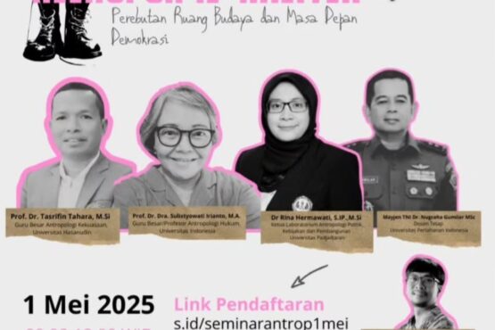 Poster Seminar Relasi Sipil-Militer: Perebutan Ruang Budaya dan Masa Depan Demokrasi. (Foto: Instagram @universitaspadjadjaran)