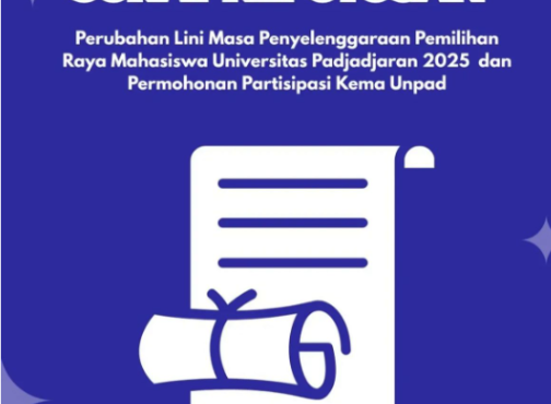 Publikasi perubahan kedua lini masa penyelenggaraan Prama Unpad melalui Surat Keputusan yang diunggah di Instagram @pramaunpad pada Selasa (03/06).