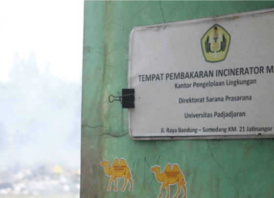 Tempat pembakaran sampah di TPS 3R Ciparanje (Sumber: Arsa Ismail Cahya Purnama)